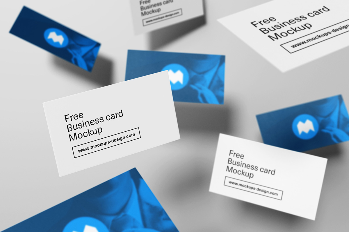 Free-Flying-Style-Business-Card-Mock-up-Psd