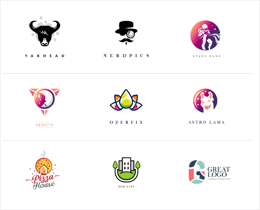 9-Free-Multipurpose-Logo-Design-Templates