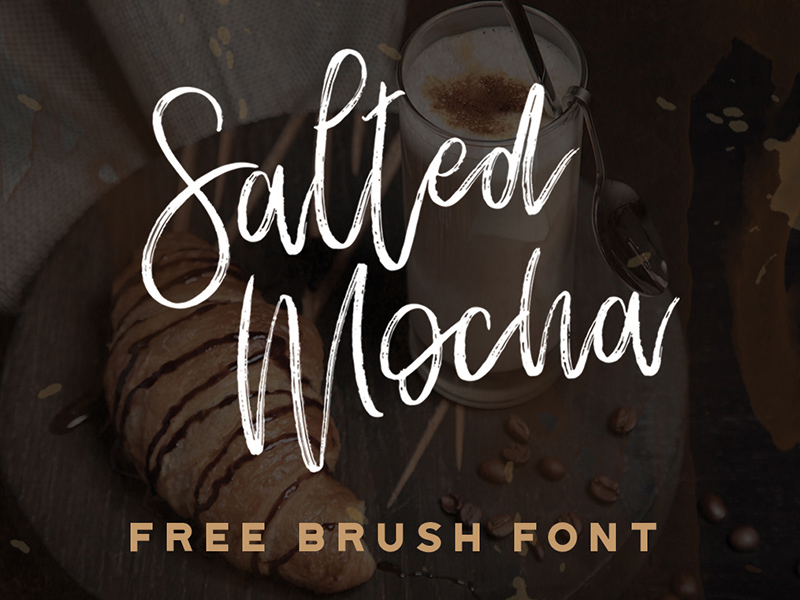 Free-Salted-Mocha-Brush-Font