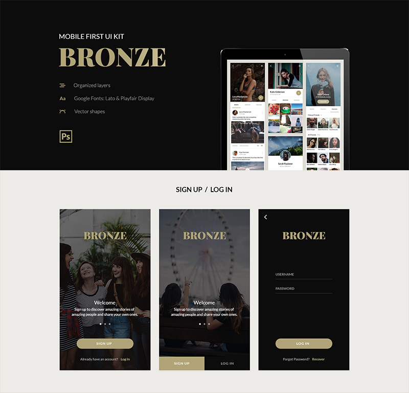 FREE-BRONZE-UI-KIT