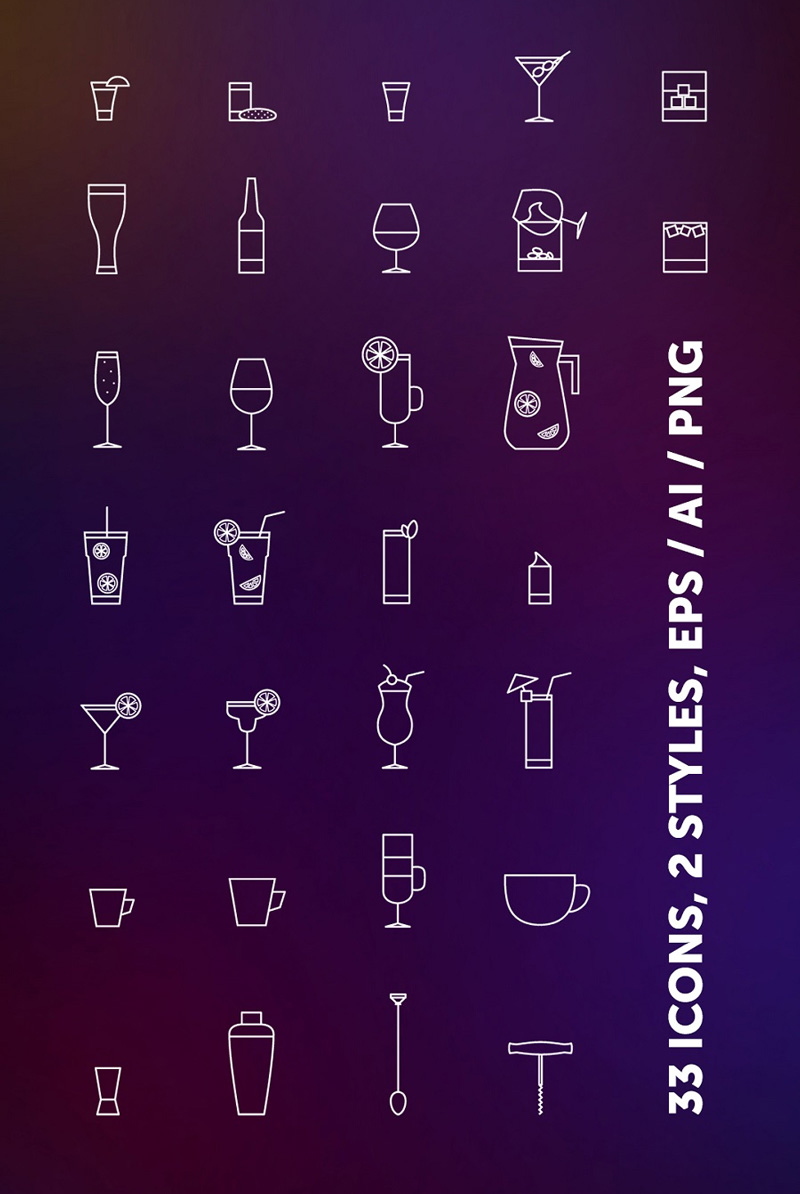 Free-Bar-Drinks-Icons-in-Vector-Format-1