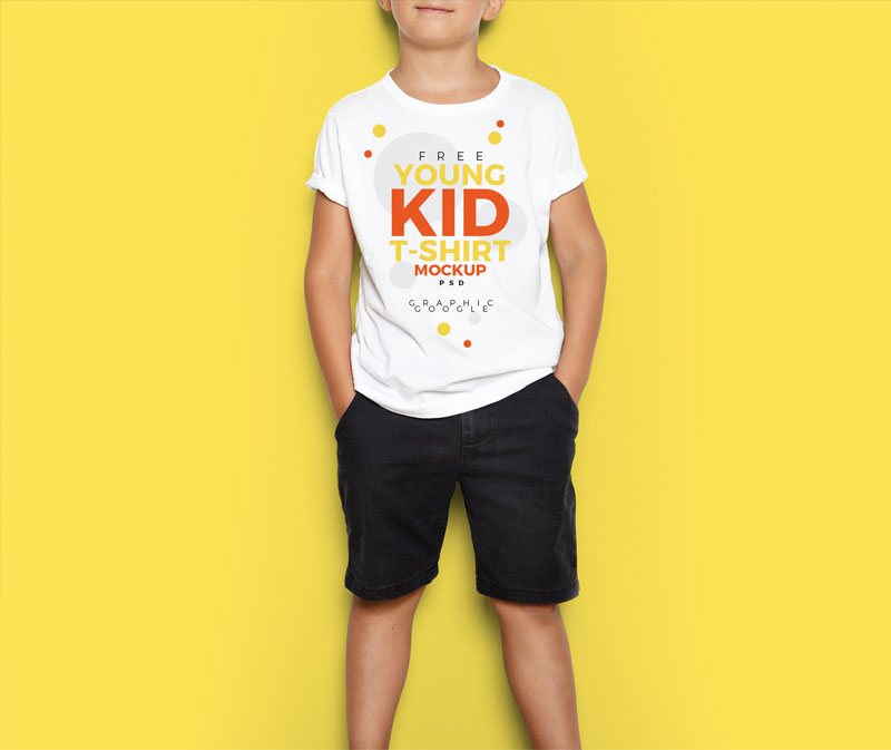 Free-Young-Kid-T-Shirt-MockUp-PSD