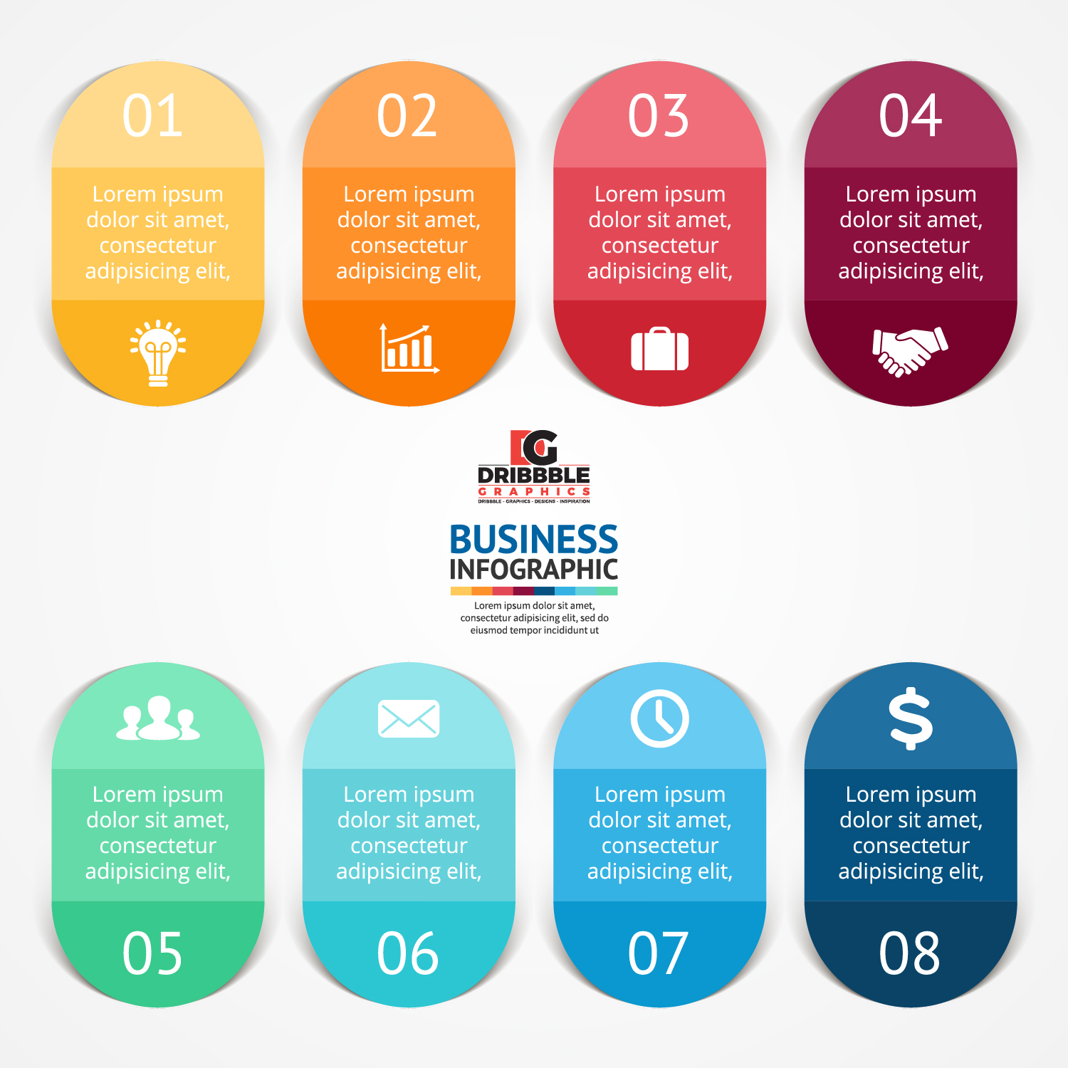 Free Business Infographics Vector Graphics-02