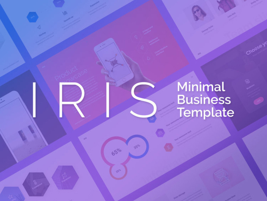 Free-Unique-&-Creative-IRIS-Business-Infographical-Keynote-Presentation-Template
