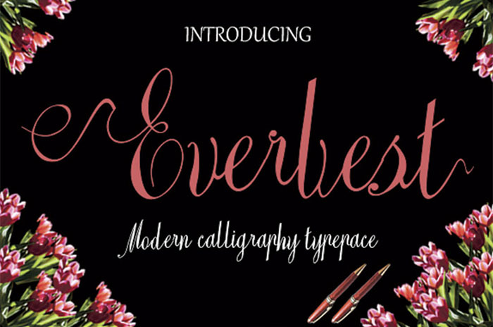 Everbest-Modern-calligraphy-typeface