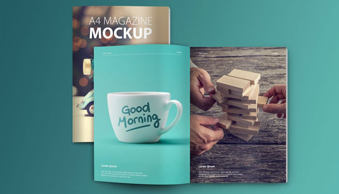 Free-A4-Magazine-Mockups