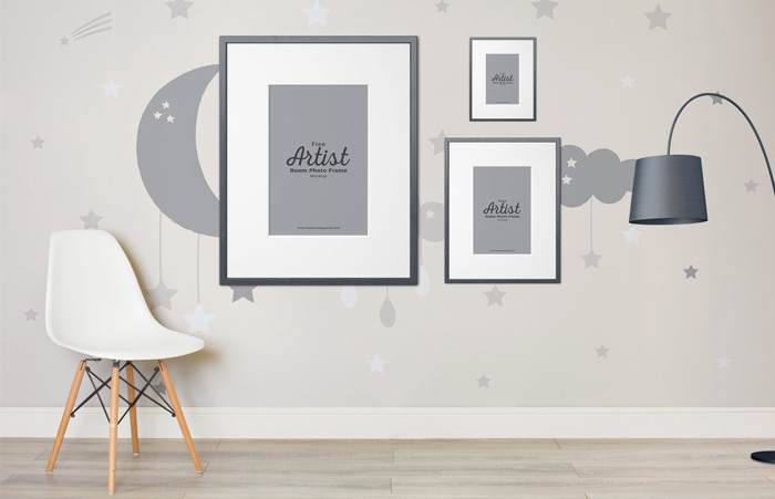 Free-Artist-Room-Frame-Mockup