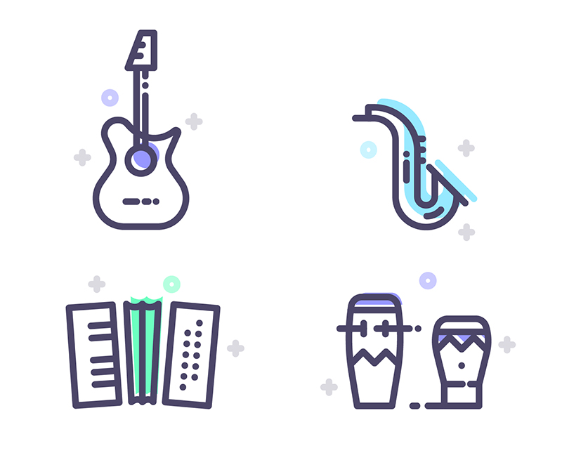 Free-Instruments,-Transportation-&-Kitchen-Tools-Icons-Set-7