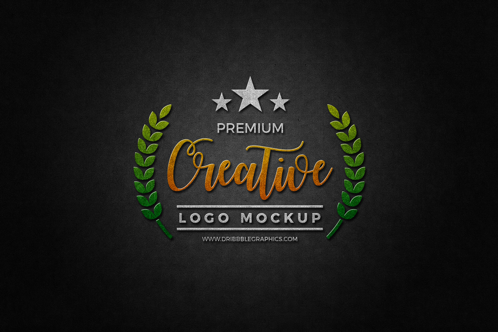 Download Free Logo Branding Mockup PSD | Dribbble Graphics PSD Mockup Templates