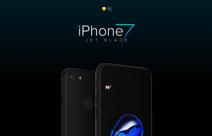 Free-iPhone-7-Jet-Black-Mockup-PSD