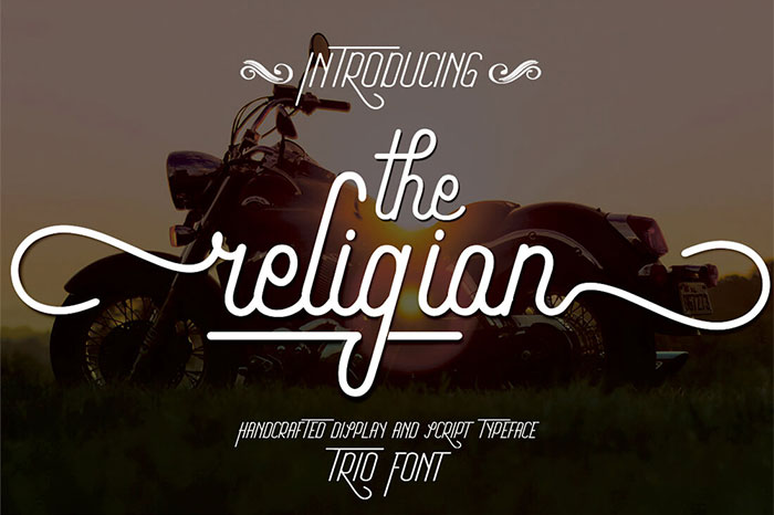 Religian-Script-Font