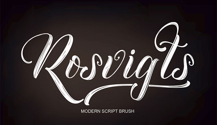 Rosvigts-Modern-Script-Brush-Style-Font