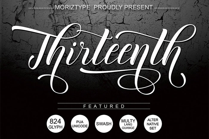 Thirteenth-Modern-Calligraphy-Script-Font