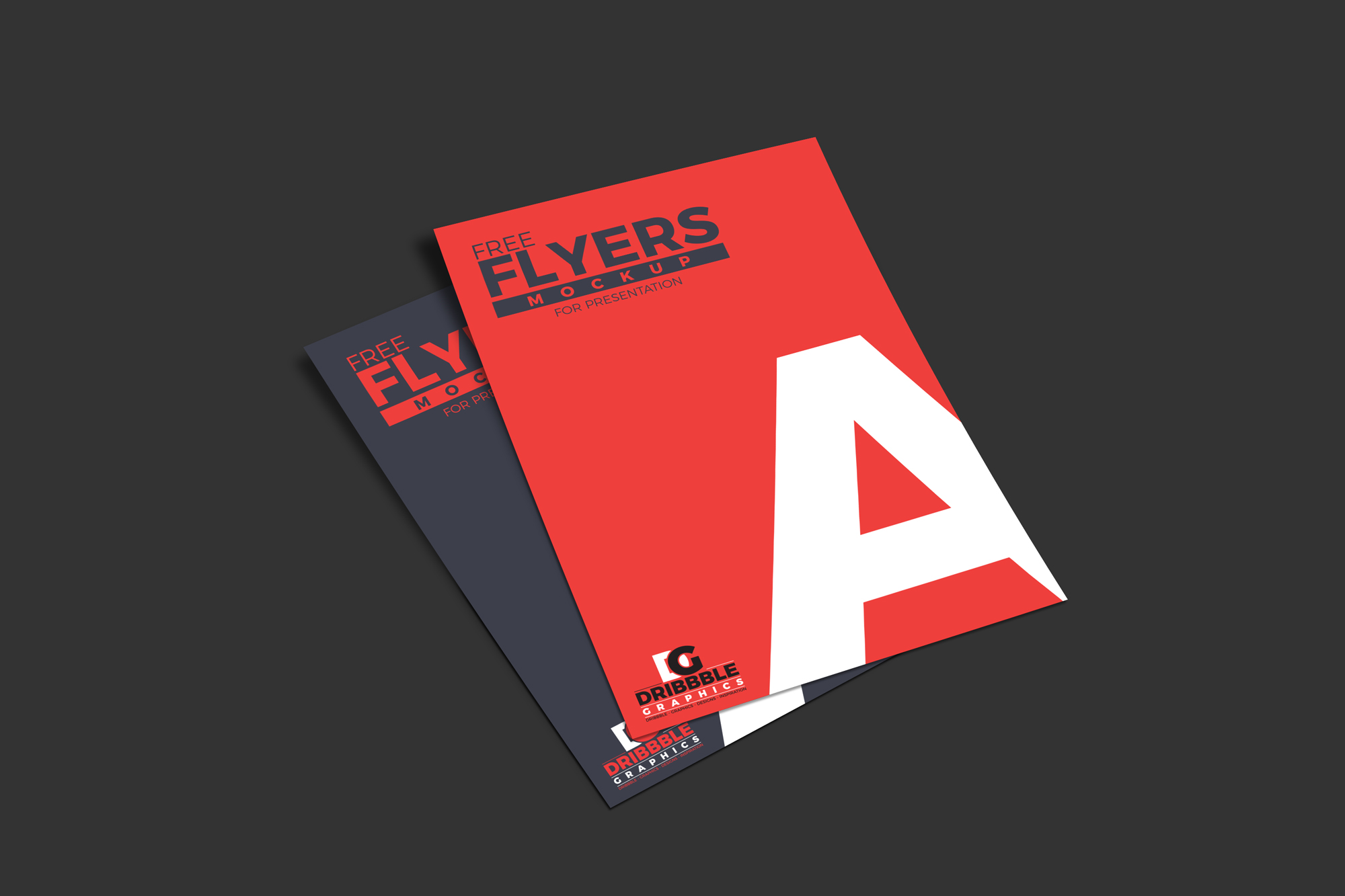 Free Flyers Mockup For Presentation | Dribbble Graphics