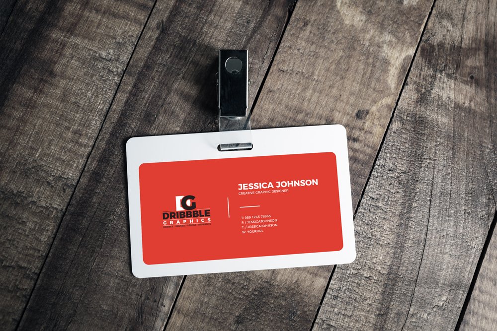 Free-Plastic-ID-Card-Badge-Mockup