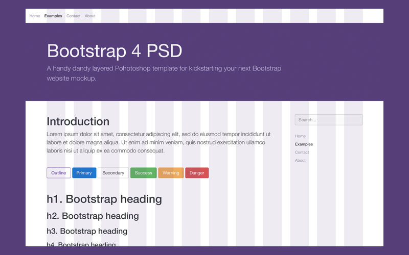 Bootstrap-4-Free-PSD-Template