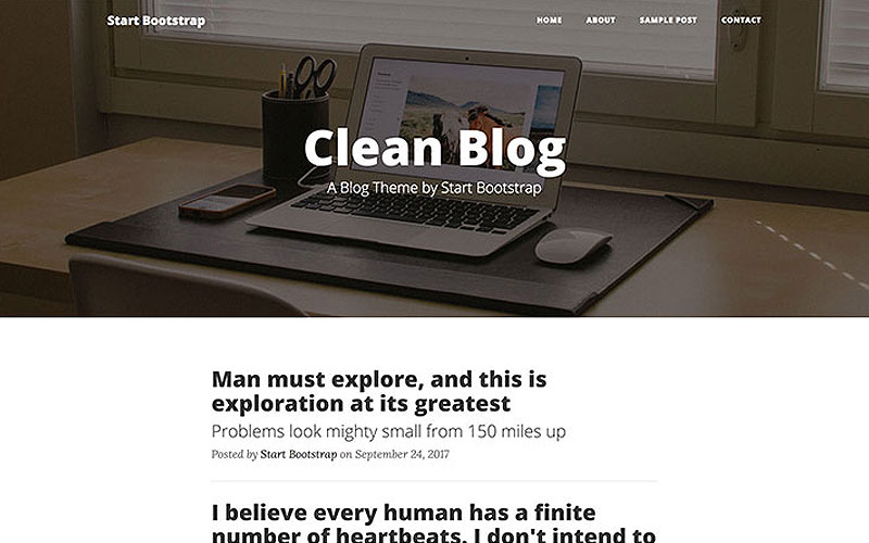 Clean-Blog-Free-Bootstrap-Theme