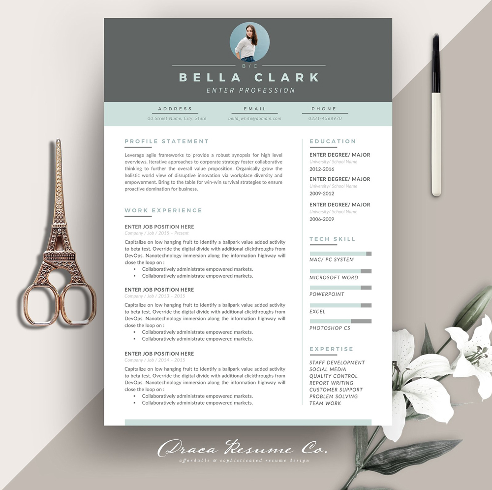 Free-Resume-Design-Template-For-Professionals