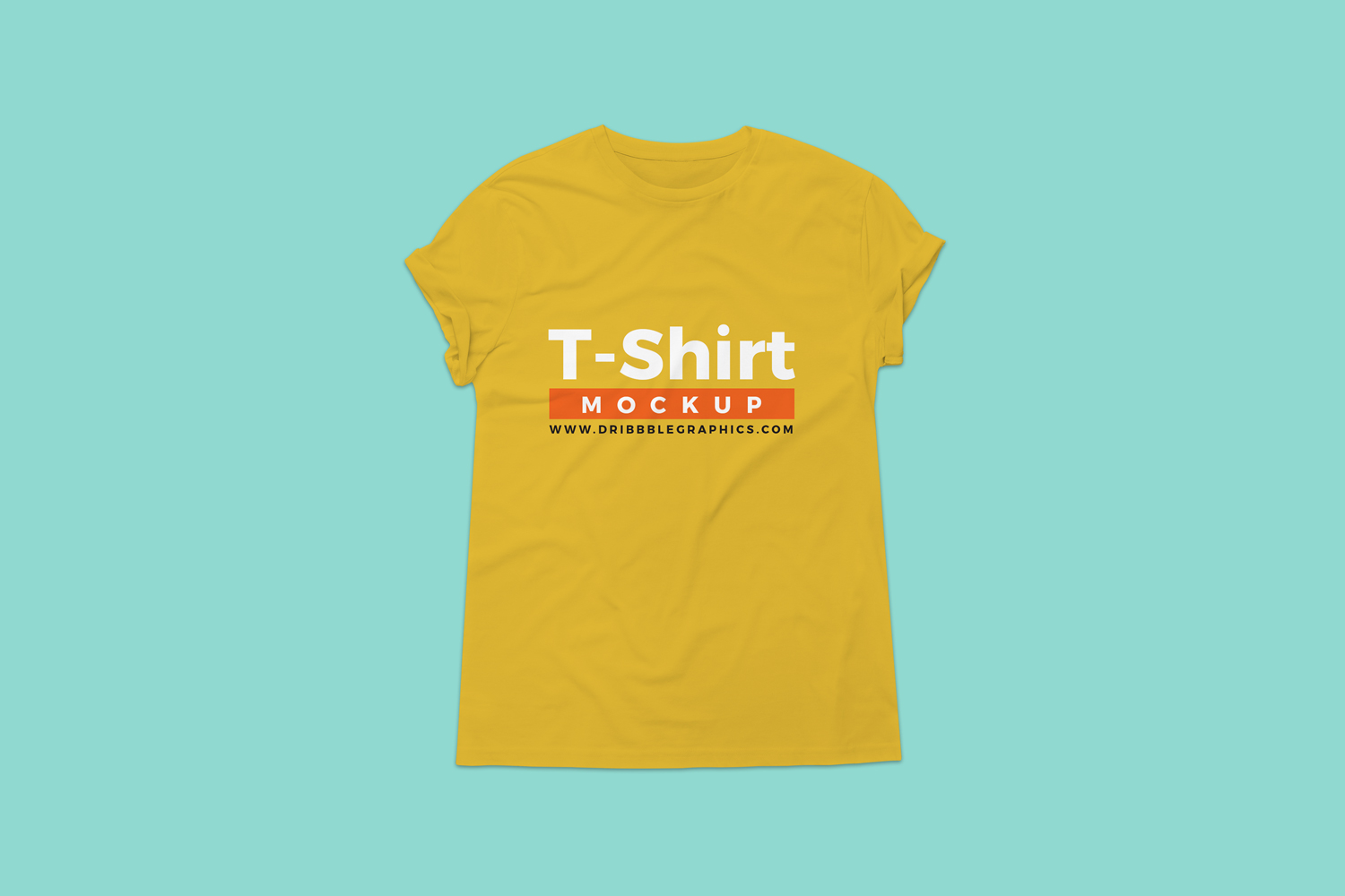 Free-Round-Neck-Tshirt-Mockup-For-Branding