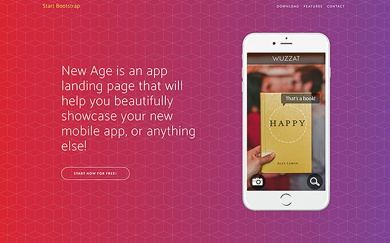 New-Age-Free-Bootstrap-App-Landing-Page-Theme