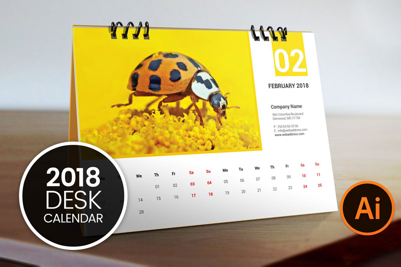 2018-Desk-Calendar-For-Branding-Material