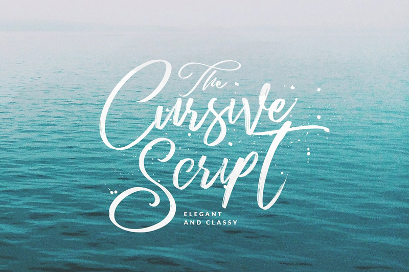 Free Cursive Script Handmade Brush Font Dribbble Graphics