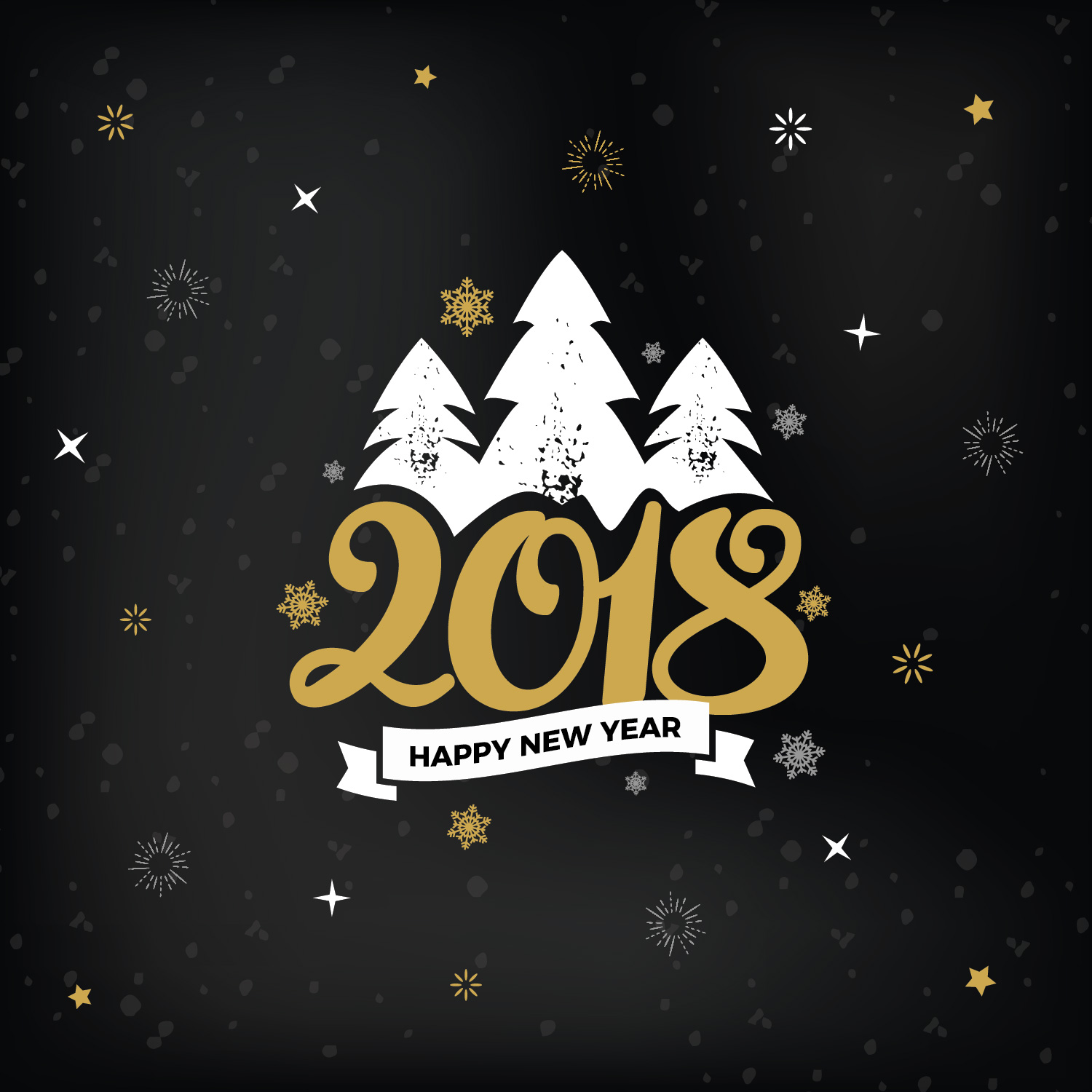 4 Free New Year Greeting Card Templates | Dribbble Graphics