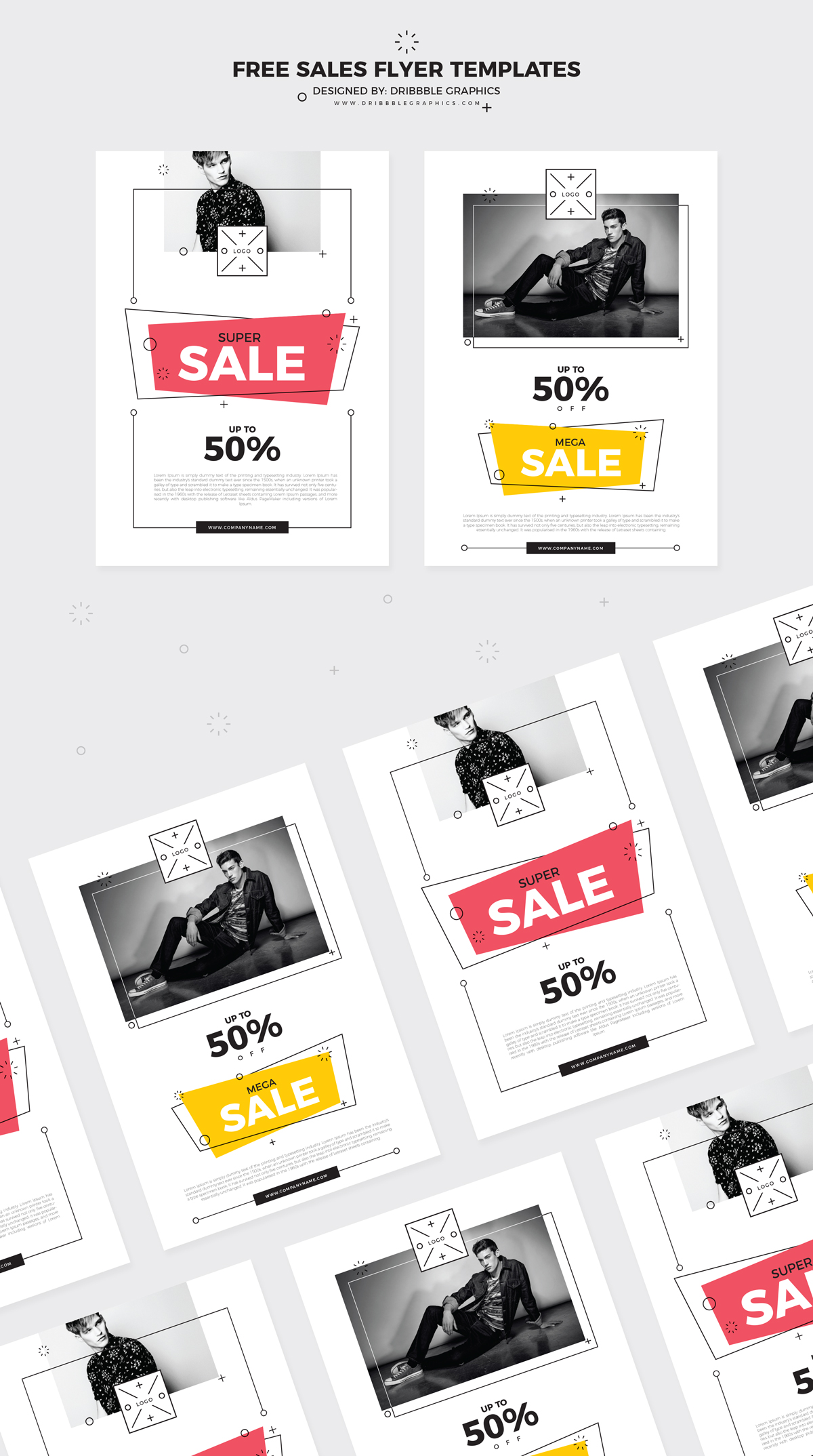 Free Sales Flyer Templates Dribbble Graphics