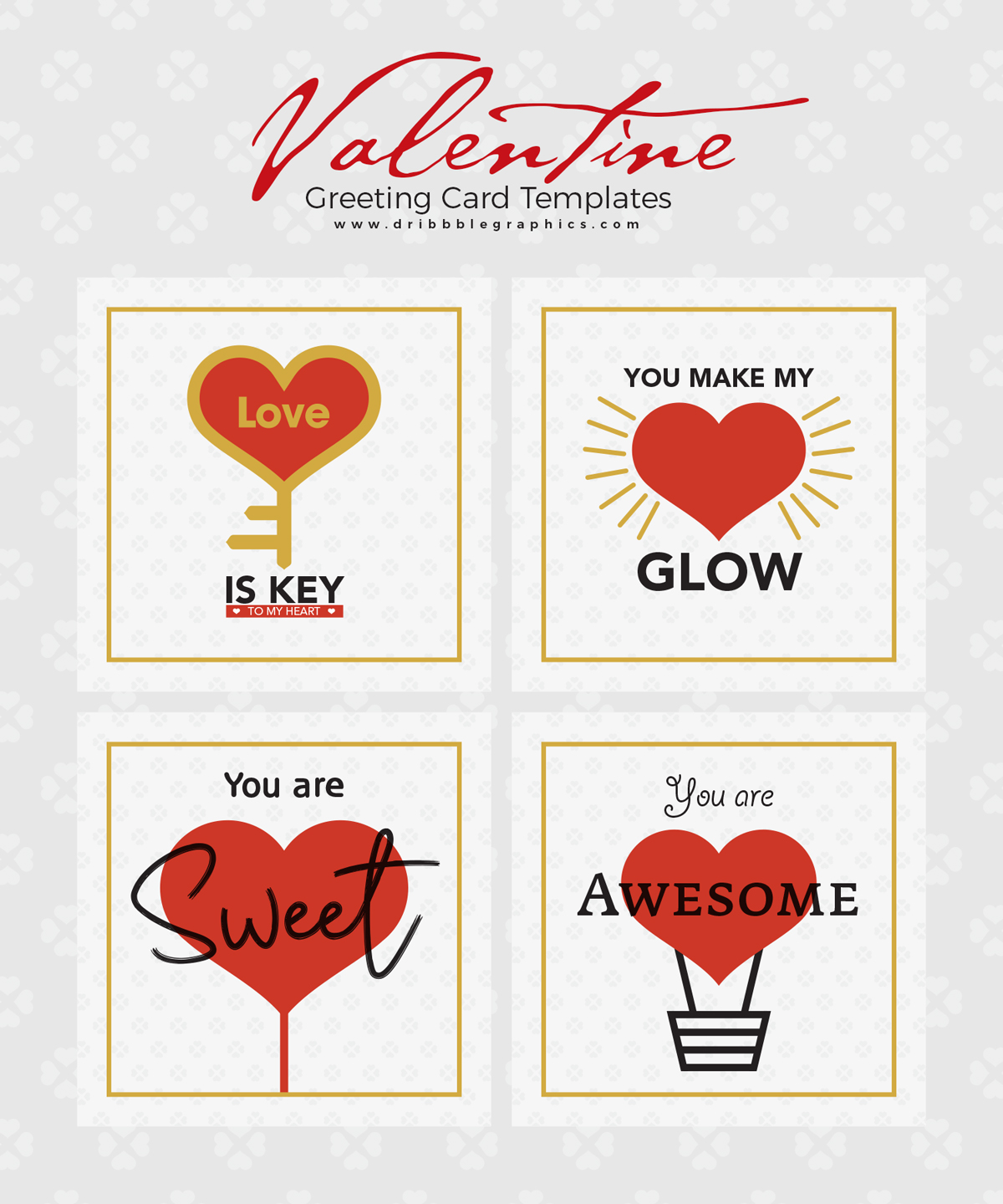 4-Free-Valentine-Greeting-Card-Templates