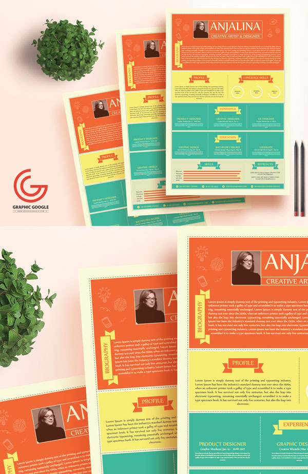 Free-Creative-Resume-Ai-Template-For-Creative-Artist-&-Designers