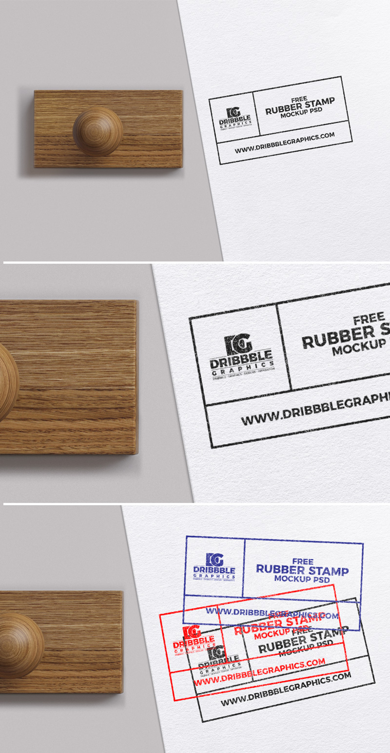 Rubber Stamp PSD MockUp