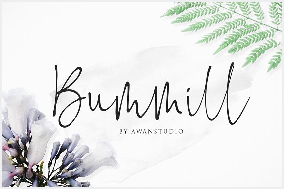 Bummill-Signature-Font