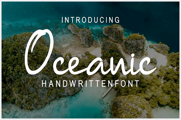 Oceanic-Handwritten-Font