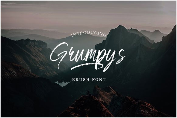 Grumpys-Brush-Font