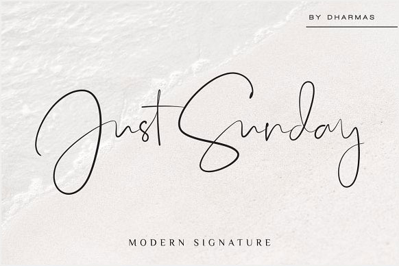 Just-Sunday-Elegant-Script