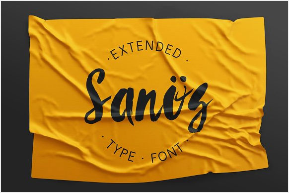 Sanos-Extended-Script-Font