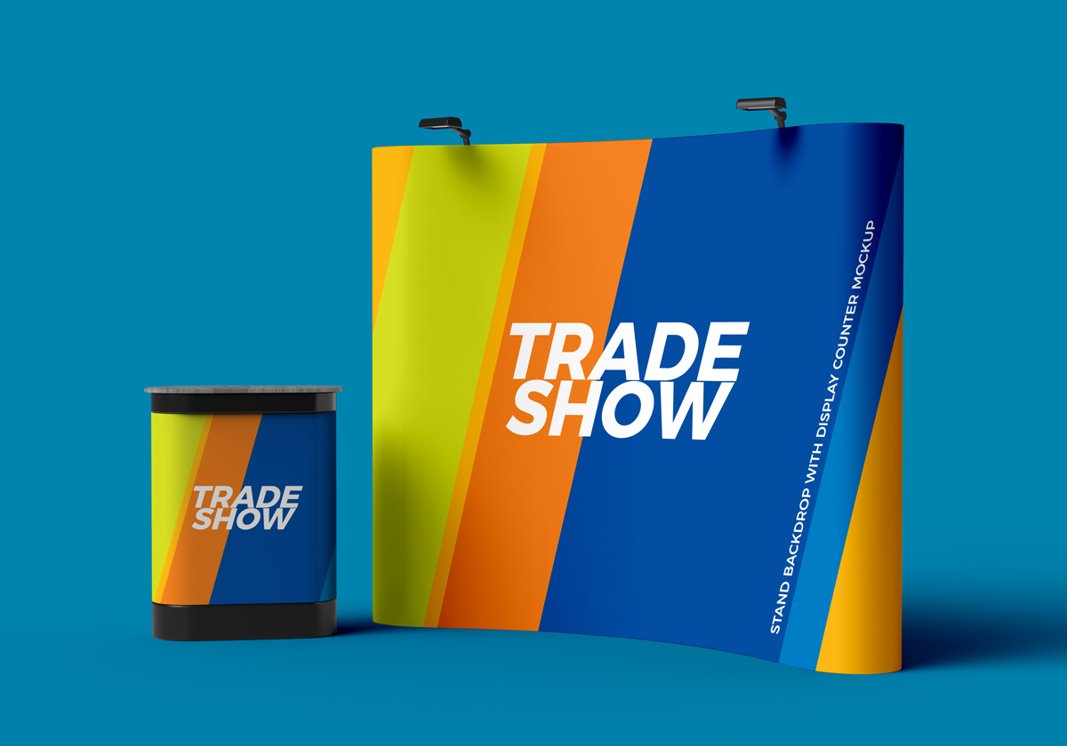 Free-Trade-Show-Display-Stand-With-Backdrop-Mockup-For-Exhibition