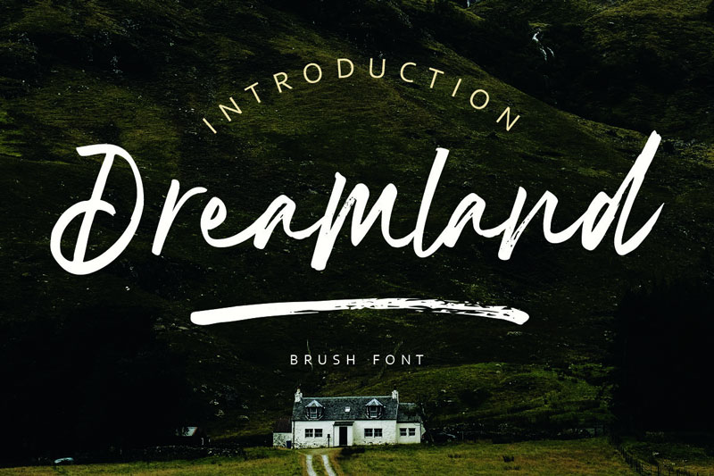 Free-Dreamland-Brush-Font-Demo-1