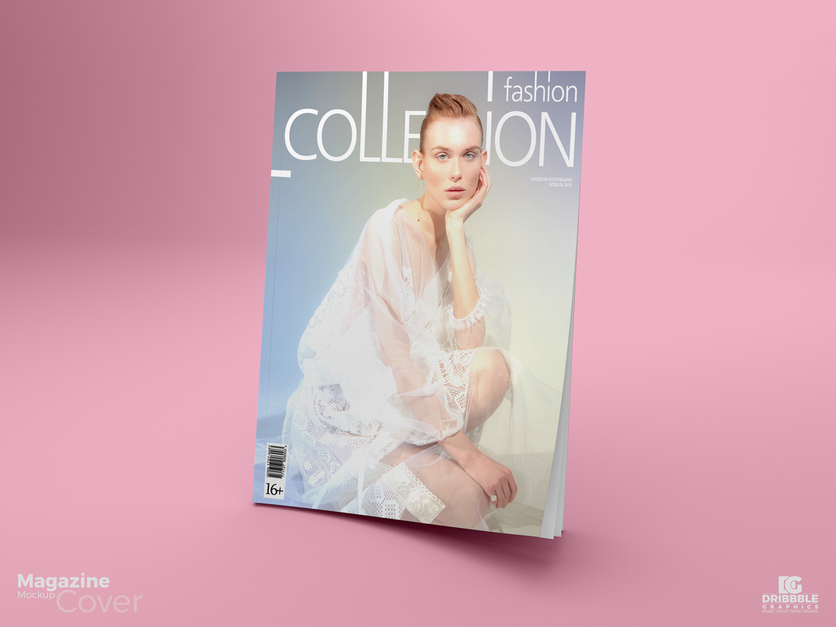 Download Free Magazine Cover Mockup PSD 2018 | Dribbble Graphics PSD Mockup Templates