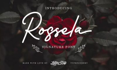Free-Rossela-Signature-Font-Demo
