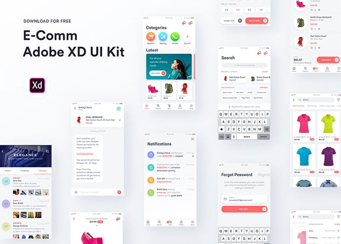 E-Comm-Adobe-XD-UI-Kit