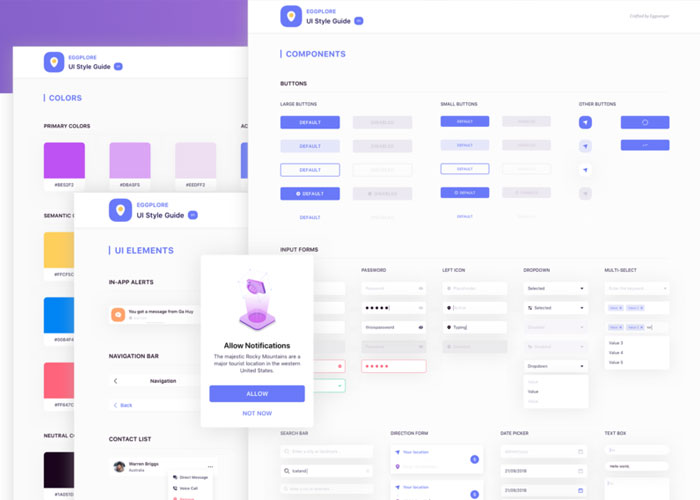 Eggplore-UI-Styleguide