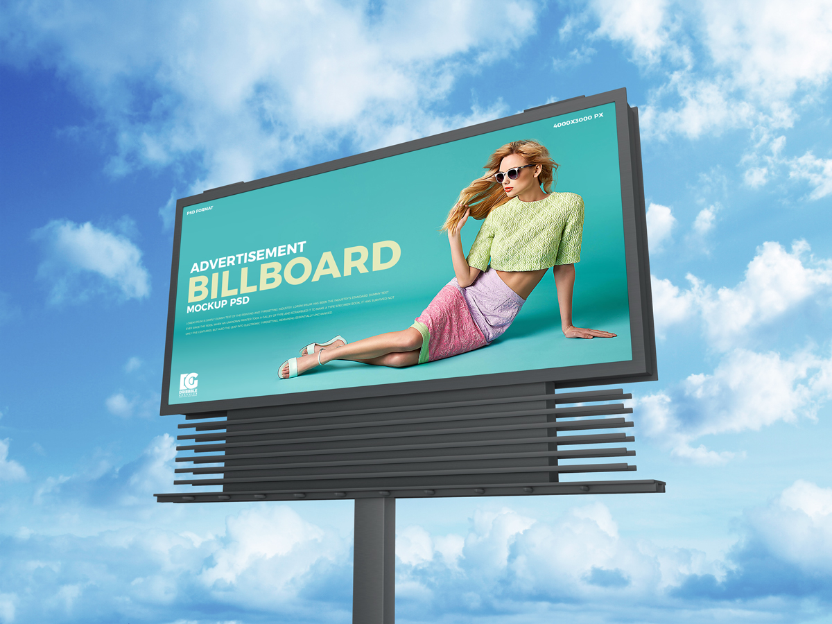 Free-Sky-Advertisement-Billboard-Mockup-PSD-2019