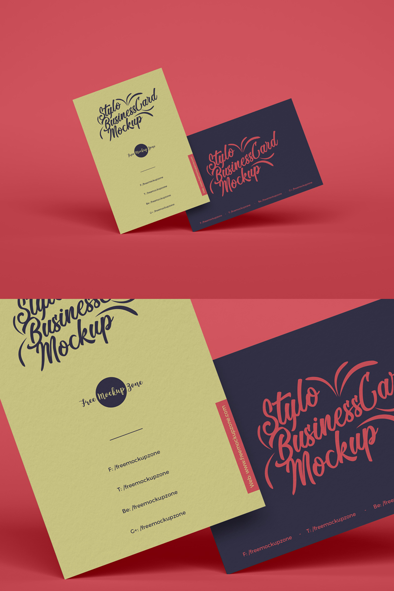 Free-Stylish-Brand-Business-Card-Mockup-Design