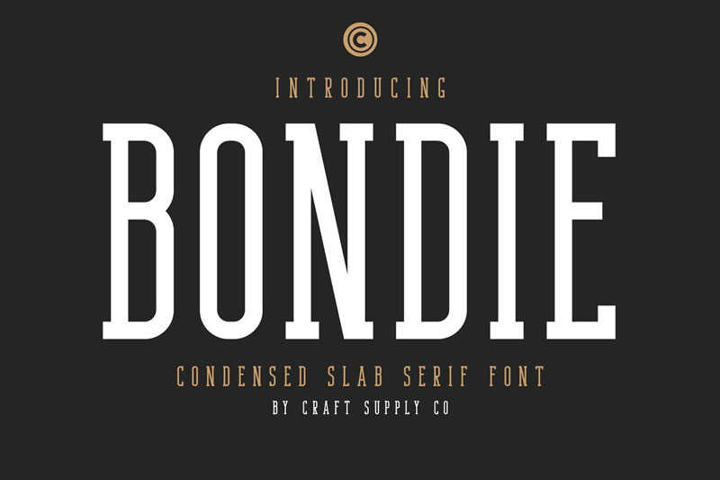 Bondie-Condensed-Slab-Serif-Font