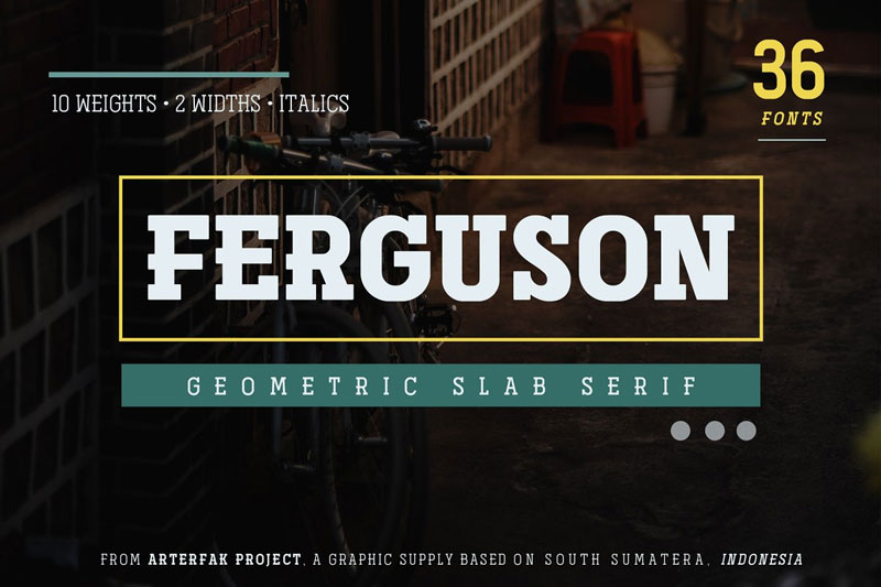 Ferguson-Geometric-Slab-Font