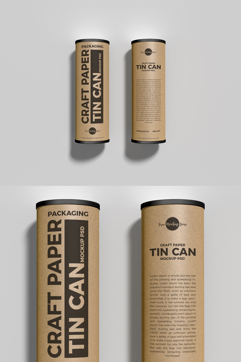 Free Craft Tubes Mockup For Packaging Presentation Dribbble Graphics