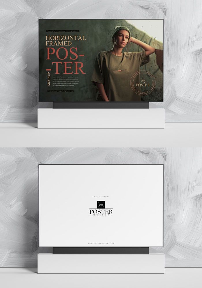 Free-Horizontal-Framed-Poster-Mockup-PSD