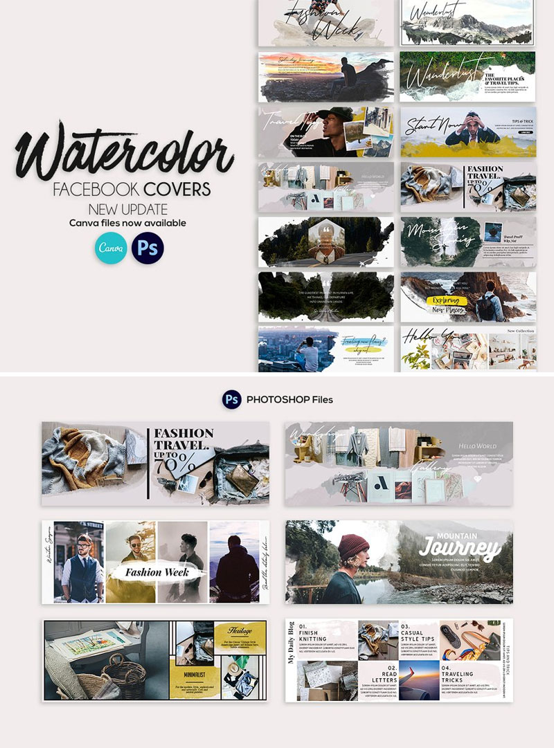 Watercolor-Facebook-Cover-Templates