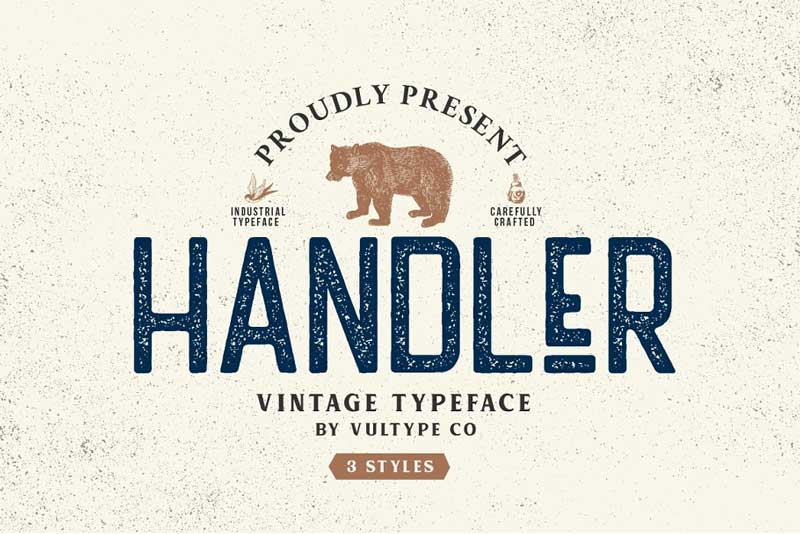 HANDLER-Vintage-Typeface